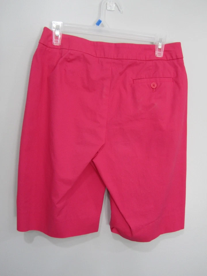 Pantalones Cortos JONES NEW YORK 10P Frente Plano Cintura 30 Tiro 10 Entrepierna 10.5 Rosa Bolsillo Foto 2 de 3