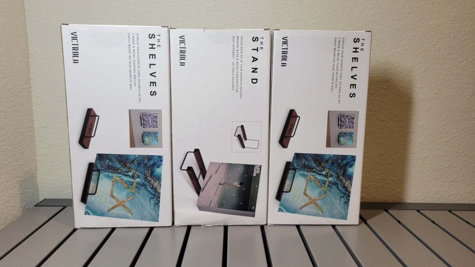 Victrola Vinyl Record Display & Stand (2) The Shelves + (1) The Stand