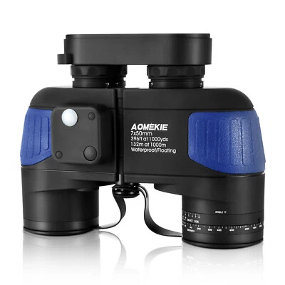 AOMEKIE 7X50mm Marine Binoculars Hunting HD with Rangefinder Compass Waterproof - Image 1 of 4