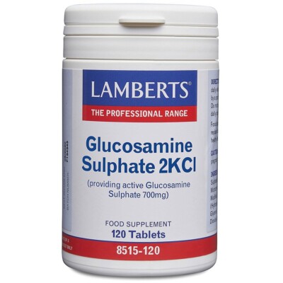 Lamberts Glucosamine Sulphate 2KCI Tablets (120) BBE 10/2028