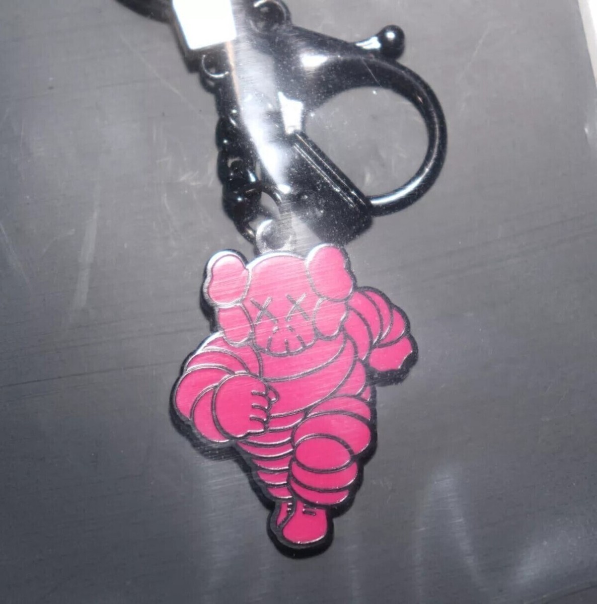 KAWS 'Chum (Pink)' 2019 Keychain Pendant Charm Exhibition NGV