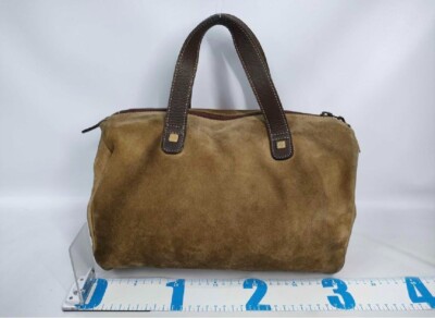 LOEWE Hand bag/Suede/Anagram Handbag Casual Brown Women's