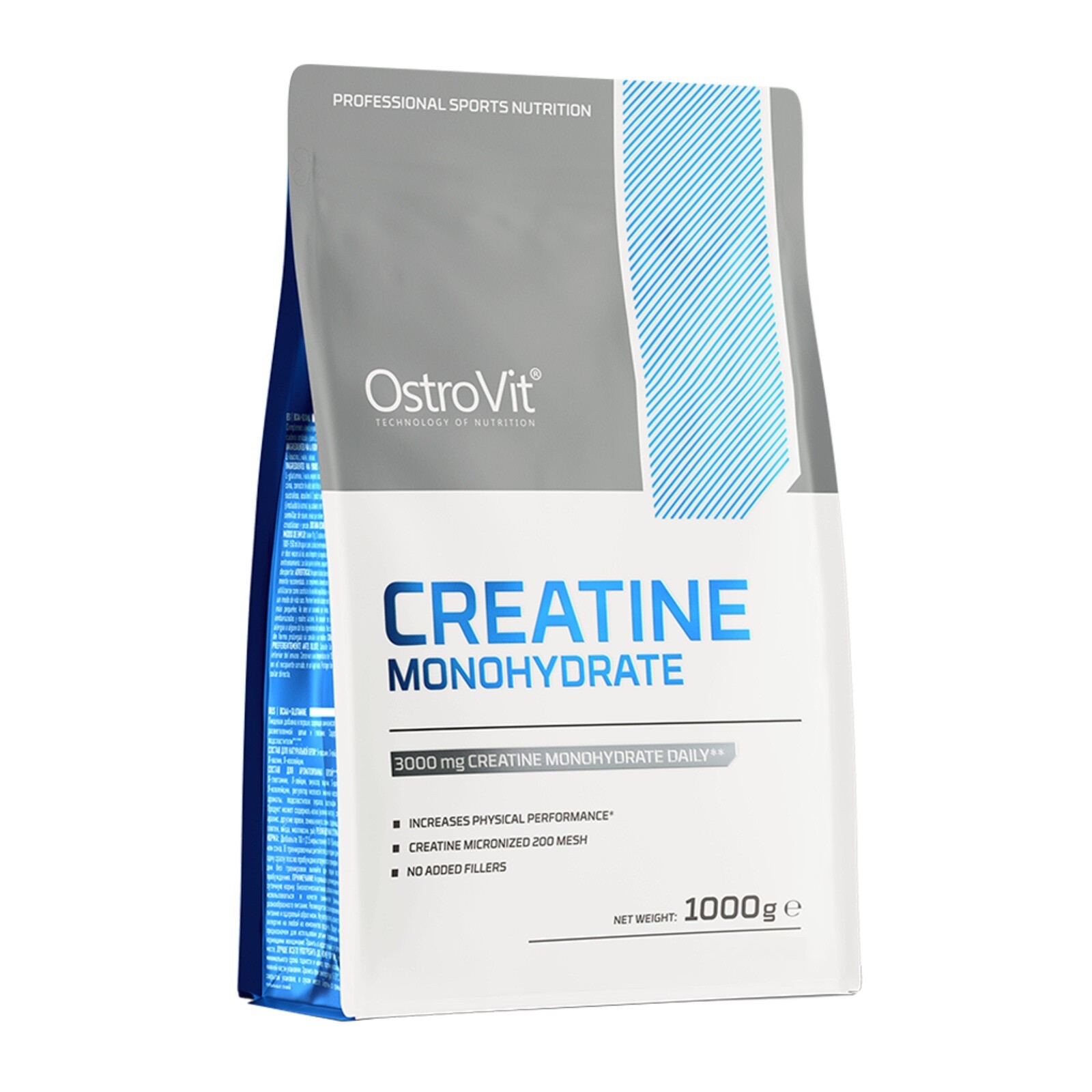 OSTROVIT  CREATINE MONOHYDRATE 1000G ZIP BAG LEMON