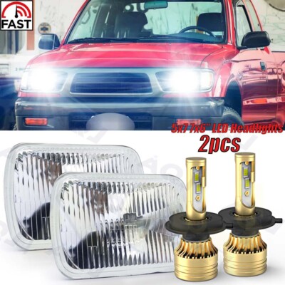 2x 5x7'' 7x6'' LED Headlights Hi/Lo DRL For Toyota Pickup 82-95 Tacoma 1995-1997