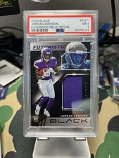 2023 Panini Black Jordan Addison RC Futuristic Relic Royal Patch /99 PSA 9
