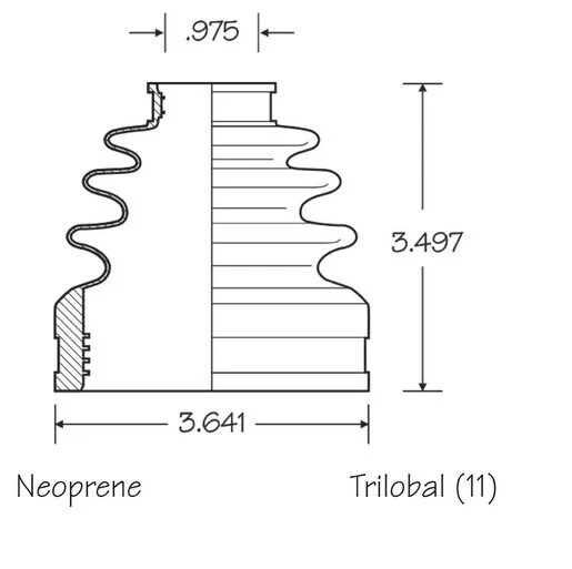 Juego de 2 Kit de arranque de eje CV delantero interior exterior para Acura MDX 2003-09 4x4 Foto 4 de 4