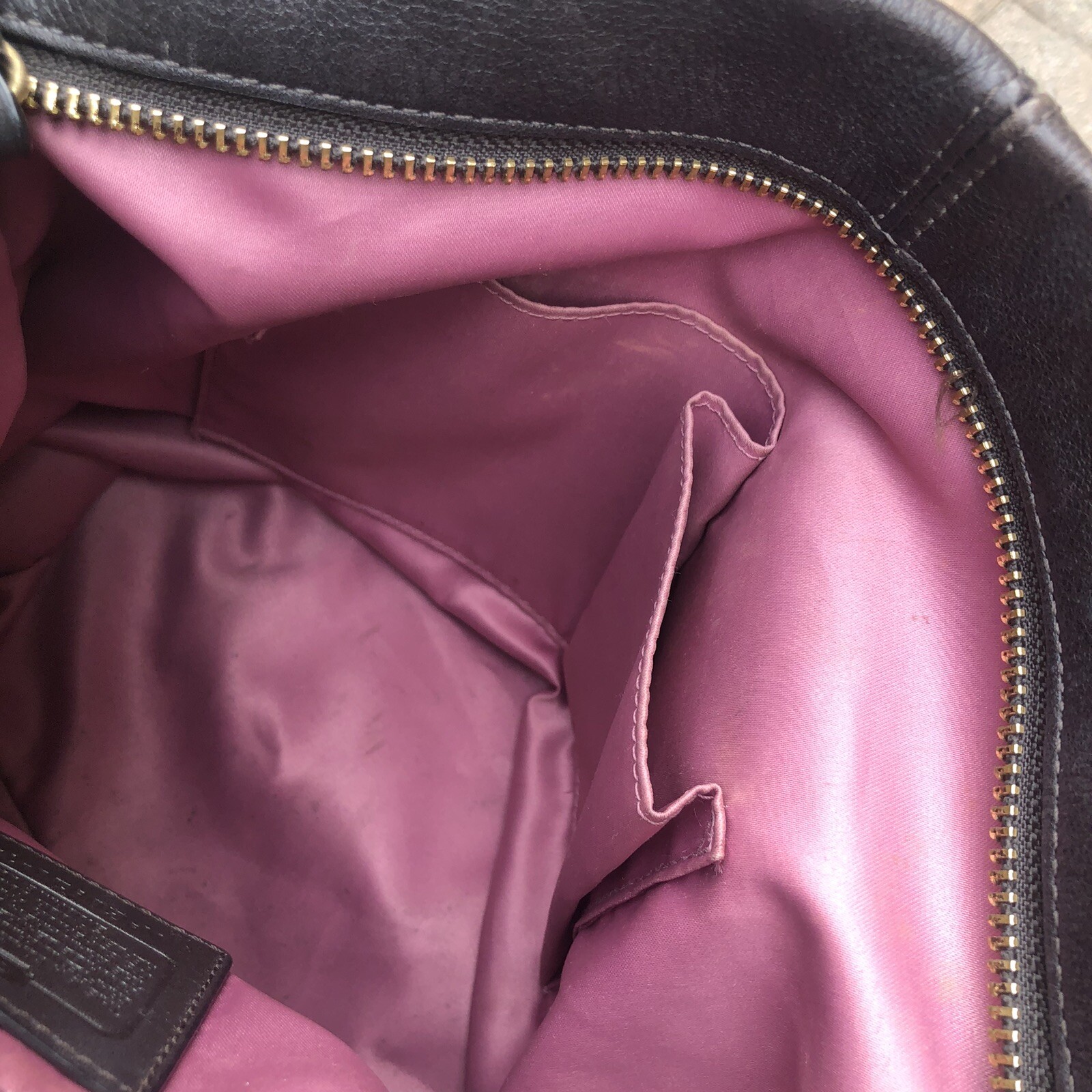 Coach Hobo Bag Womens Medium Black Leather Brooke Shoulder Purse E0920