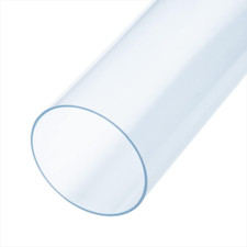Clear PVC Pipe 6" X 36" Long, 1PK Rigid Plastic Tubing, round Tube Compatible W/