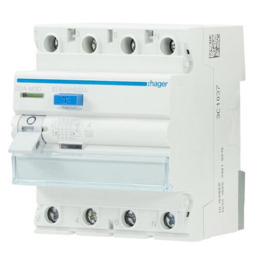 Hager FI LS Schalter Fehlerstromschalter Leitungsschutzschalter CDA CDS MBN MBS - Bild 12 von 60