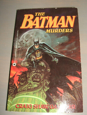 The Batman Murders Craig Shaw Gardner 1990 Warner 1st ed. Signed Paperback
