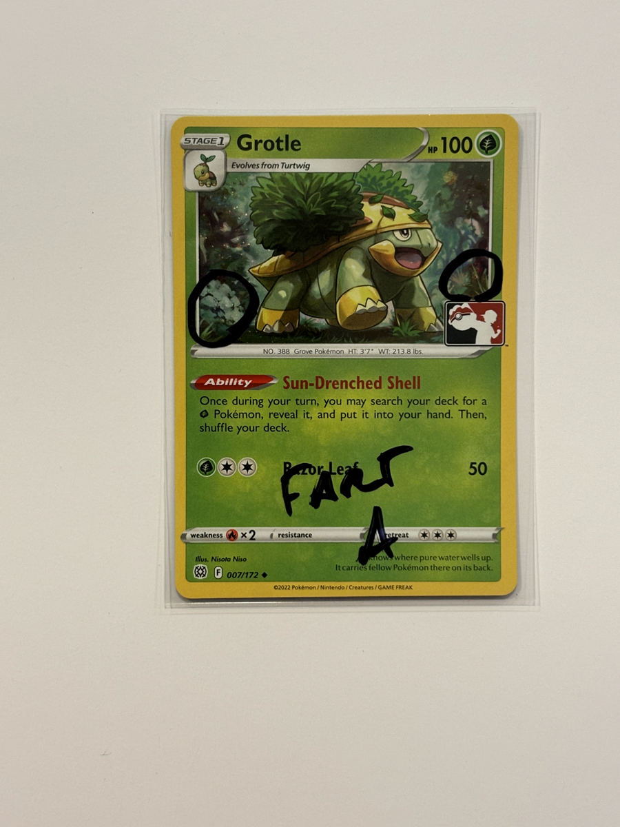 FART SWIRL Grotle 007/172 Cosmos Star Holo Pokemon Prize Pack FAST