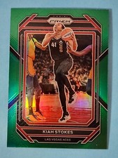 2023 Panini WNBA Prizm GREEN Kiah Stokes Las Vegas Aces #34 