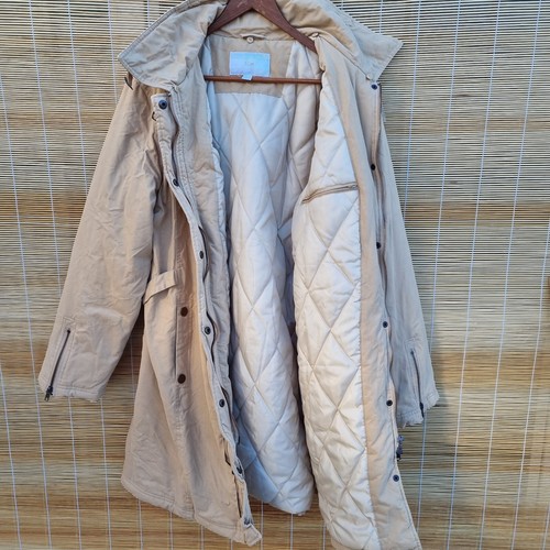 TCM Coat Womens Size Large Cream Thick Puffer Zip Winter Jacket - Picture 8 of 18