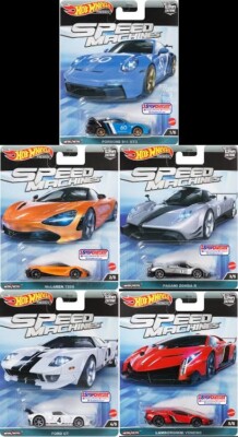 HOT WHEELS Premium SPEED MACHINES Complete Set FPY86