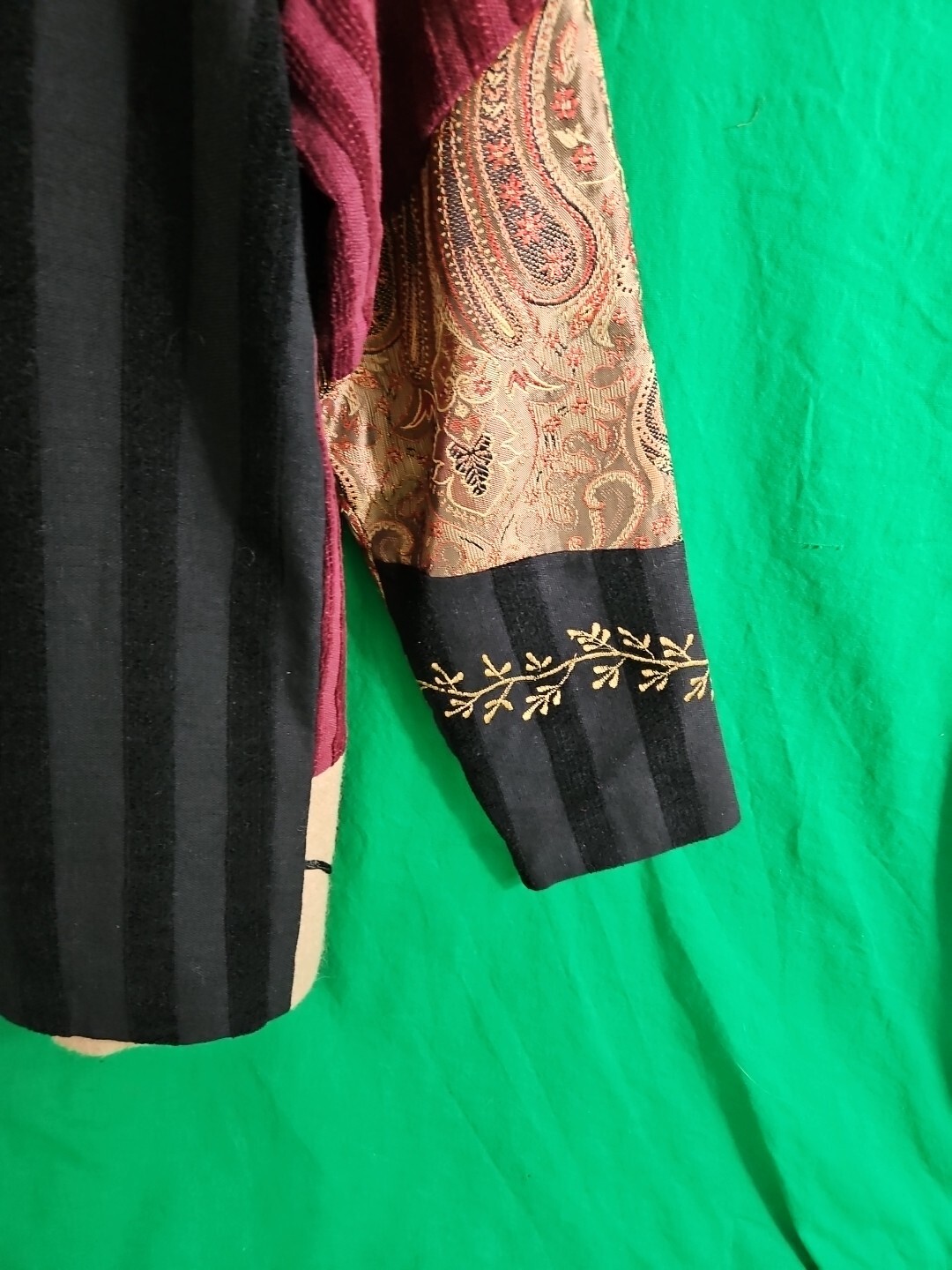 Indigo Moon Sz Large Patchwork Button Up Jacket B… - image 14