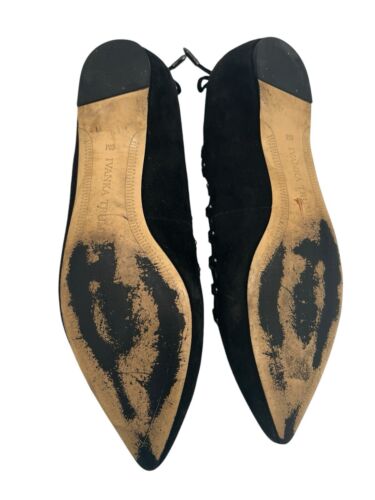 Ivanka Trump black suede shoes flats - Picture 4 of 5