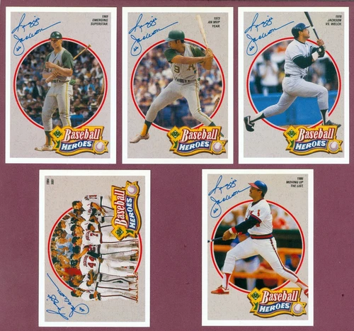 1990 1991 Upper Deck Heroes MLB Baseball CARD JACKSON RYAN AARON SEE LIST