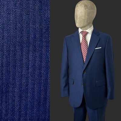 Bespoke Hockerty Suit 42S 36S Blue Men s Wool Business City Wedding Tailored 2PC