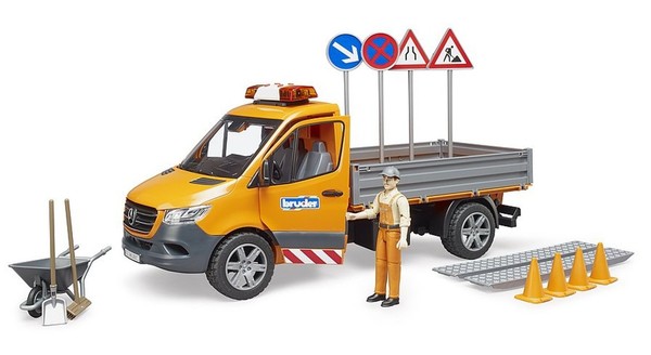 Bruder 02677 MB Sprinter Kommunal - Licht-Und Soundmodul - Fahrer Und ZubehöR-image