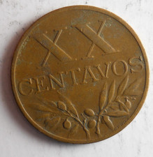 1959 PORTUGAL 20 CENTAVOS - Excellent Coin - FREE SHIP - Premium Bin #18