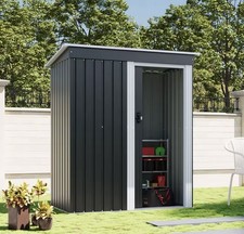 5x3ft Outdoor Metal Garden Shed Storage Bike Box Container Tools Sheds Lockable
