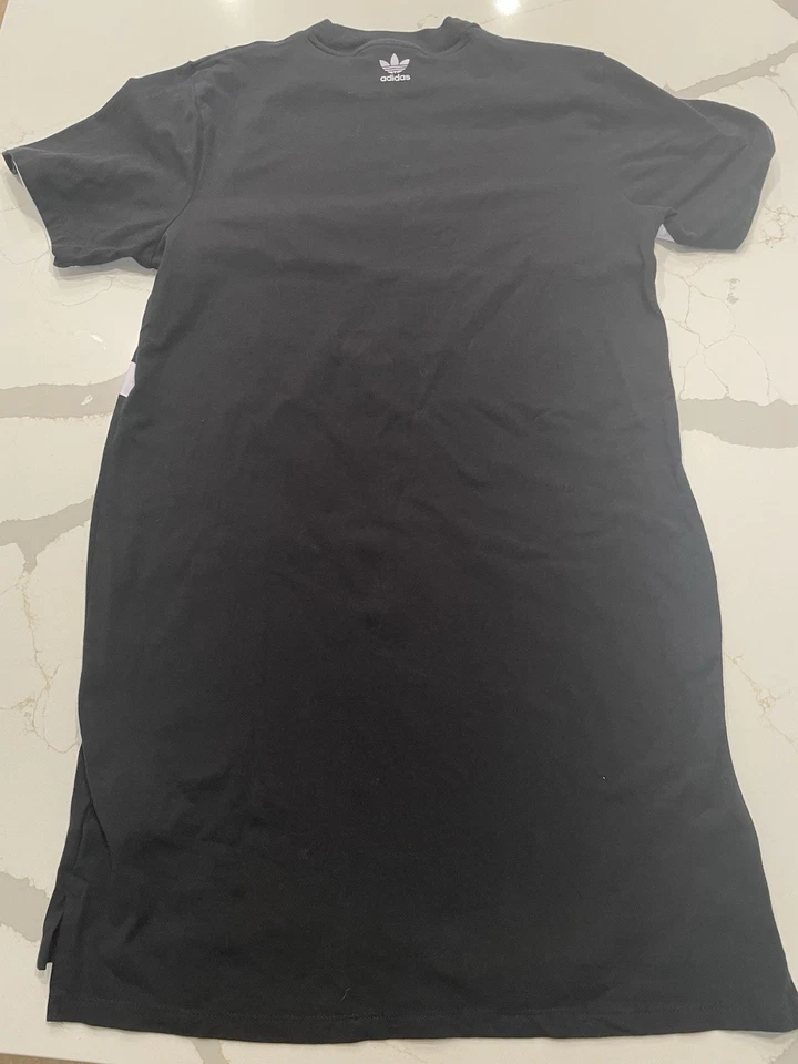 Vestido Camiseta ADIDAS Mujer Gráfico Grande Trifolio Negro Talla Pequeña Foto 4 de 4