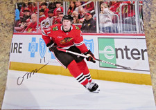 OLIVER MOORE SIGNED 8X10 MATTE PHOTO CHICAGO BLACKHAWKS (A)