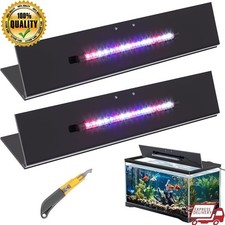 Polycarbonate Aquarium Lid W/ 2 Bright LED Lights 33 40 55 Gallon Tanks New