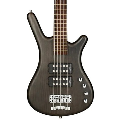 Warwick RockBass Corvette $$ 5-S Bass Guitar, Wenge, Nirvana Black Trans Satin