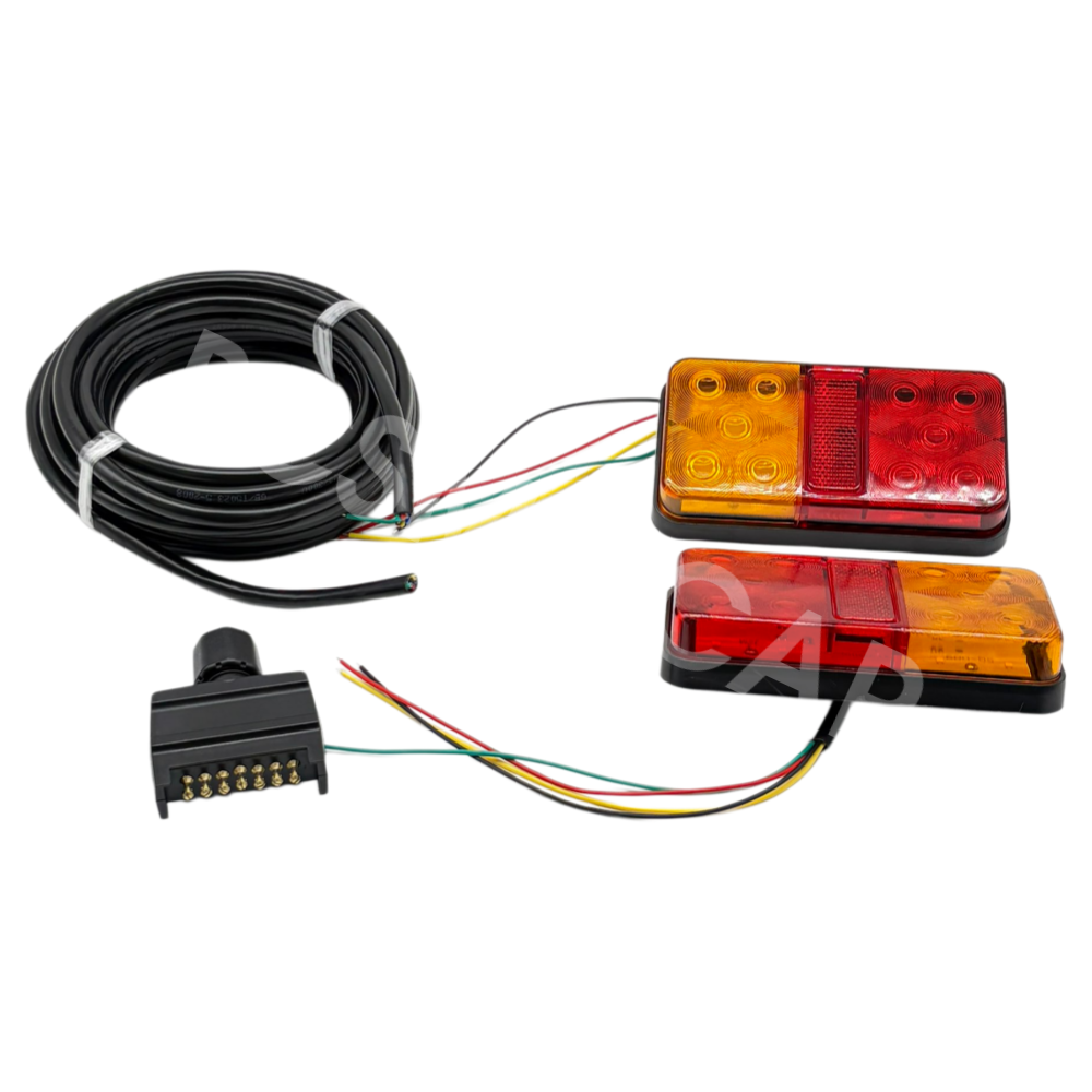 10LED Car Trailer Rear Tail Light Stop Brake Lamp Indicator Turn Signal Lights