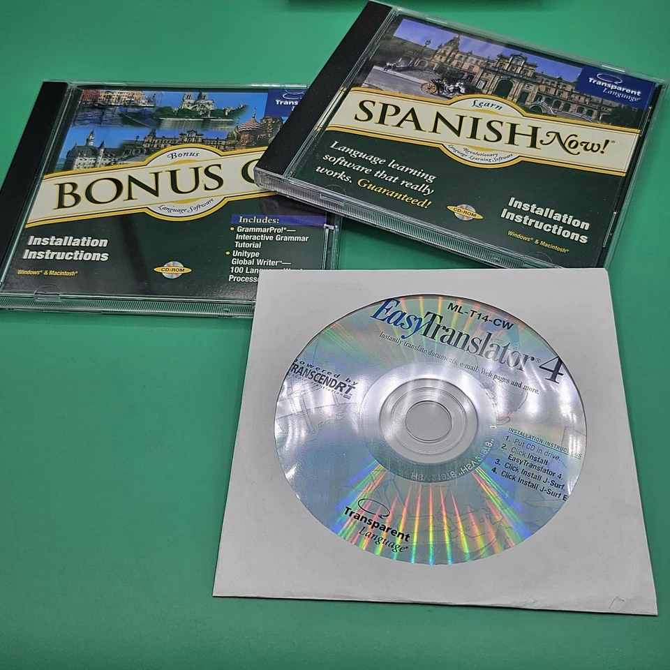 ¡Aprende español ahora! PC Windows/Mac CD-ROM Idioma Transparente PC de Lujo Completo Foto 3 de 3