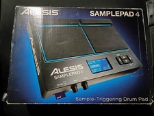 Alesis SamplePad 4 Electronic Drum Pad Sample Trigger w/ Box Tested