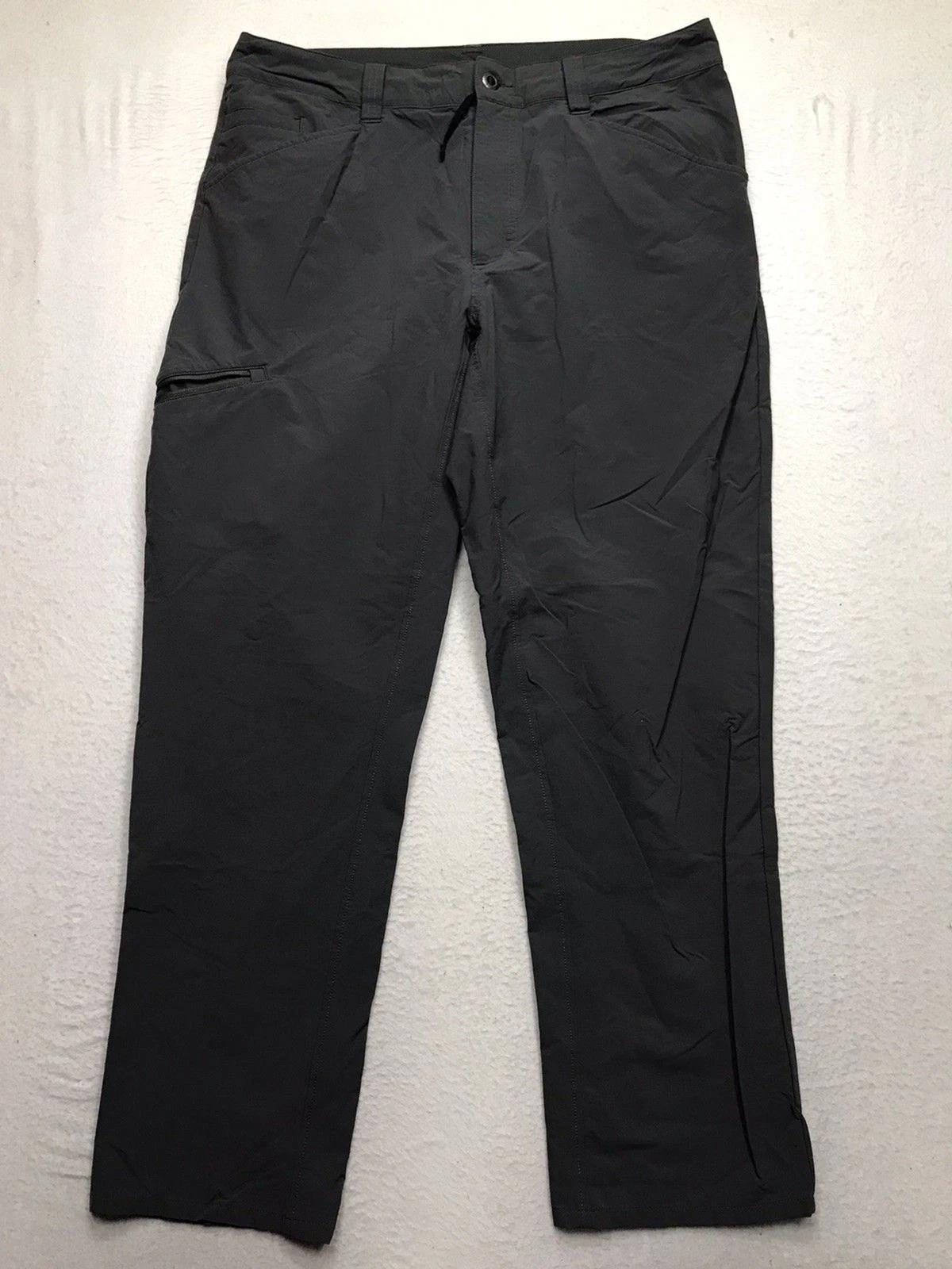 PATAGONIA Quandary Hiking Pant Men 36x30 Gray Worn Wear Nylon Performance