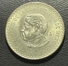 Photo of a 1957 Mexico 10 Pesos Silver from an eBay listing that sold on May 12, 2026