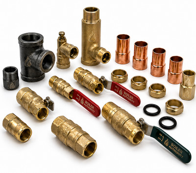 Central Boiler 2053 Sidearm Fittings Kit Water Heater Install No Sidearm
