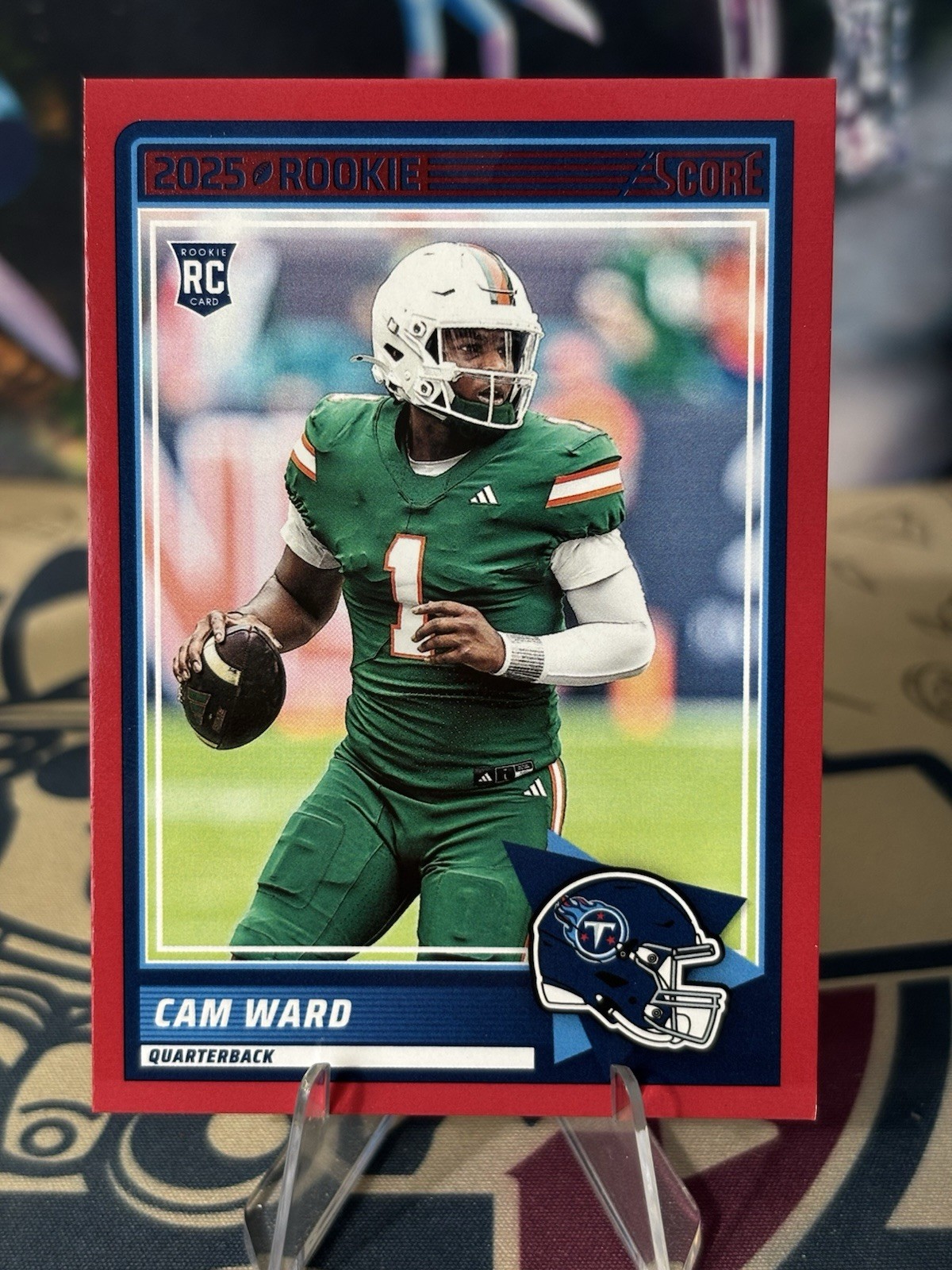 2025 Score - Rookies Cam Ward #13 Red Rookie RC