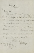 RUTHERFORD B. HAYES - AUTOGRAPH LETTER SIGNED 02/11/1884