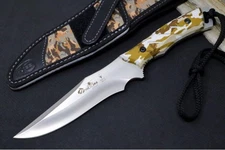 Muela Knives Typhoon-DES Fixed Blade - Desert Camo Rubber Handle / Satin Stainle