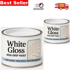 Versatile 180ml White Gloss Paint - Perfect for Banisters, Stairs, and Skirting