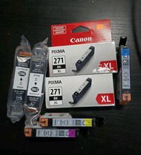 Canon 271XL Ink Lot Genuine CLI-271XL BK C M Y  2 Compatible 270XL Black