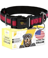 - Heavy-Duty Dog Collar for Medium Dogs - Blue Dog Collar with Handle - Ultra...