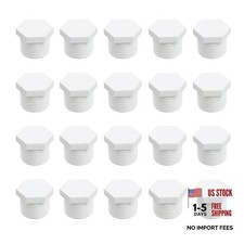 Pcs RV Hot Water Heater Drain Plug PVC Drain Plug 3/4 Inch 20 White