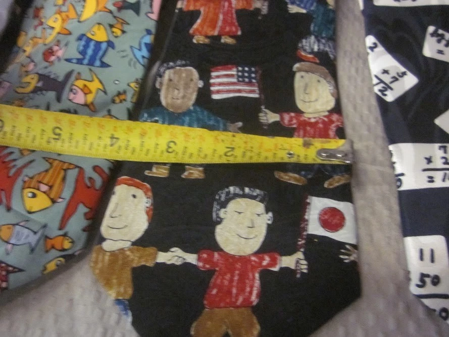 Lote de 4 corbatas de novedad Steven Harris, Studio 890, ACME y Johns Hopkins Foto 4 de 4