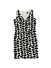 NWT Ann Taylor Black & White Print Sheath Dress Size 0