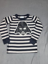 Hanna Andersson Star Wars Darth Vader Shirt Boys 5 110cm Striped Crew Head Logo