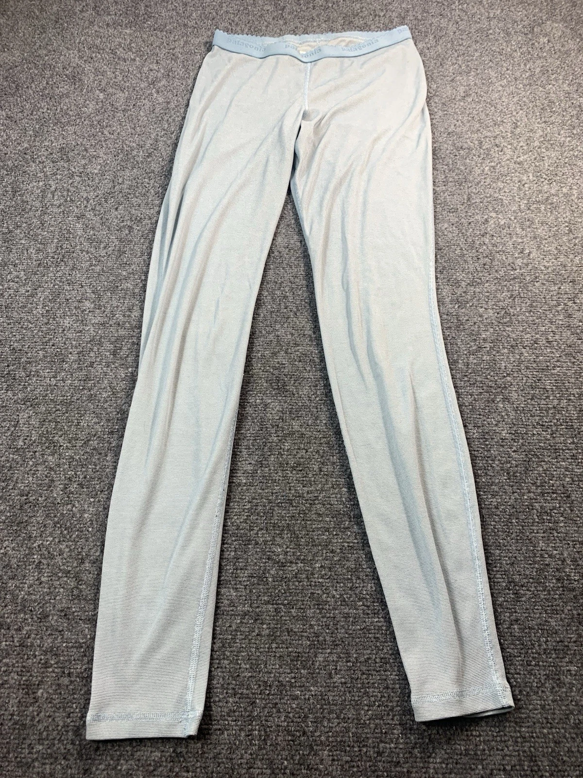 Patagonia Pants Base Layer Womens Medium Blue Outdoors Pull On Capilene