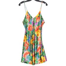 Vintage Victorias Secret Slip Dress Gold Label Floral Y2K Cottage Boho 90s Large