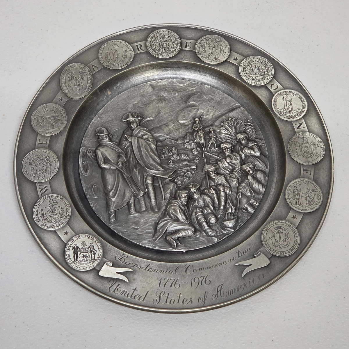 International Pewter Plate In Decorative Collector Plates