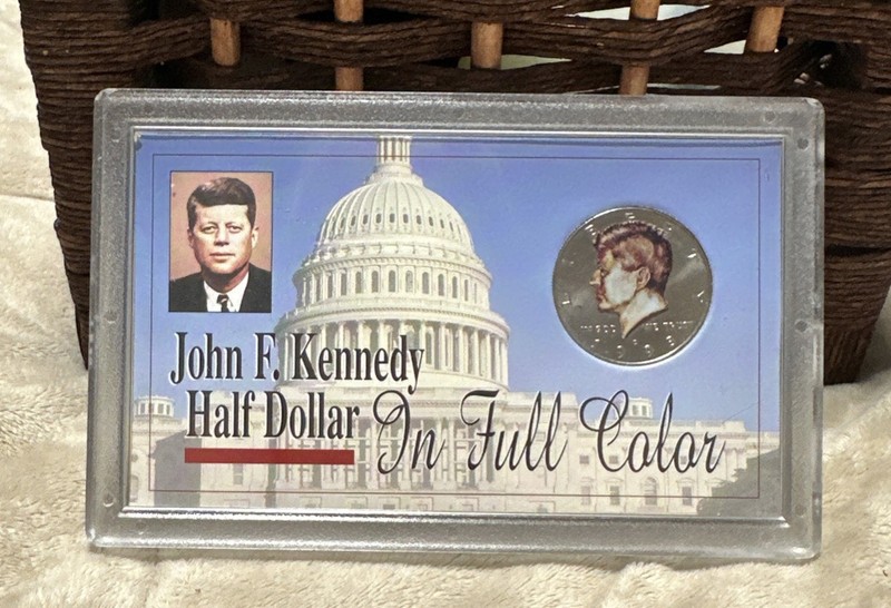 1998 D John F. Kennedy Half Dollar In full color