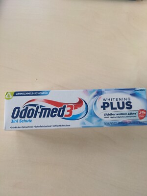 * Odol-med3 whitening plus * Zahncreme Zahnpasta für weißere Zähne * 75 ml